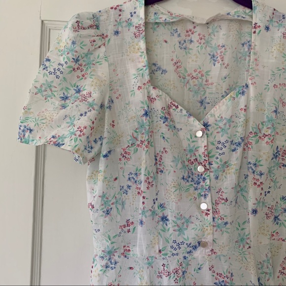 Sold - 1950 Vintage Day Dress (S/M) - Picture 5 of 15